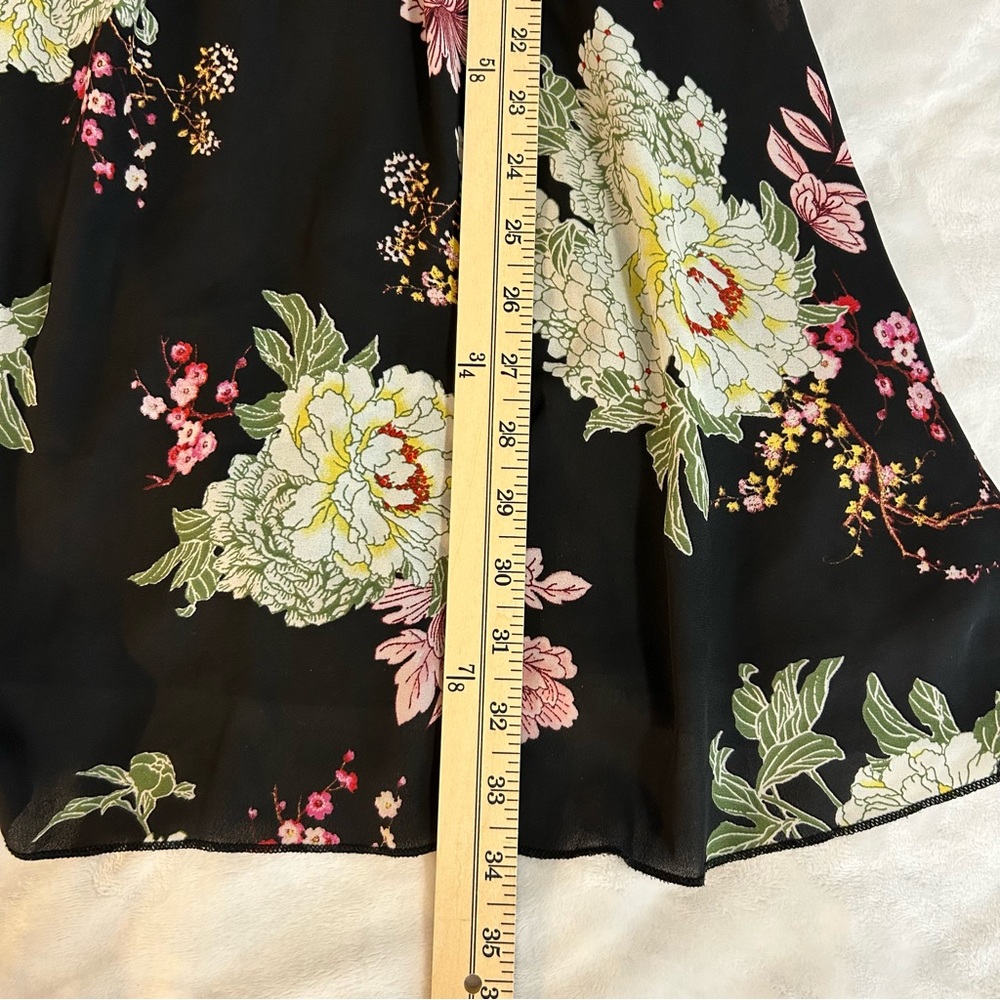 Maurices Dark Floral Babydoll Mini Dress sz XS Dark Romantic Fairy - Picture 13 of 13